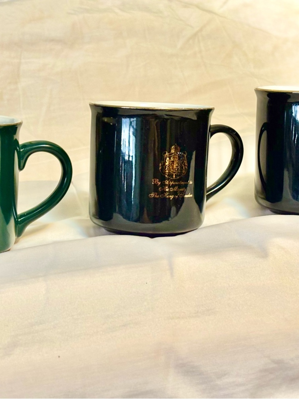 3 Never-Used Vintage Gevalia  Kaffe Mugs
